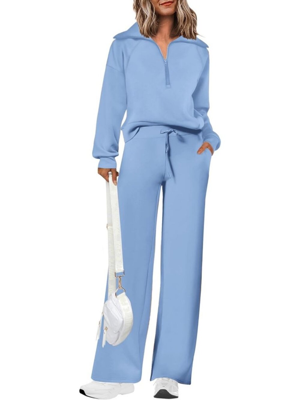 Chic Women's 2 Piece Matching Lounge Set | Cozy Sweatsuit for Casual Comfort